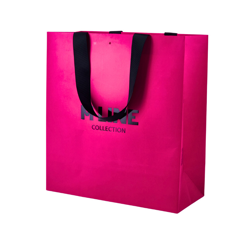 纸袋定制手提袋购物袋印刷品牌标志奢华礼品购物服装纸手提袋，带