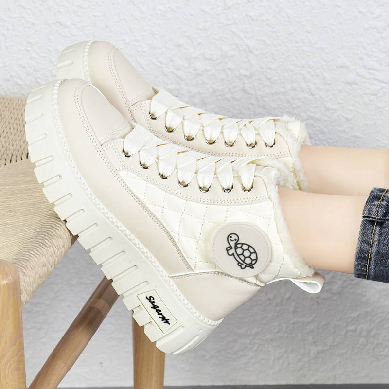 2025冬季新款爆款加厚东北雪地靴女厚底防滑保暖高帮大码棉鞋女鞋,女鞋,棉鞋,淘宝优惠券,粉丝福利购,淘宝优惠卷