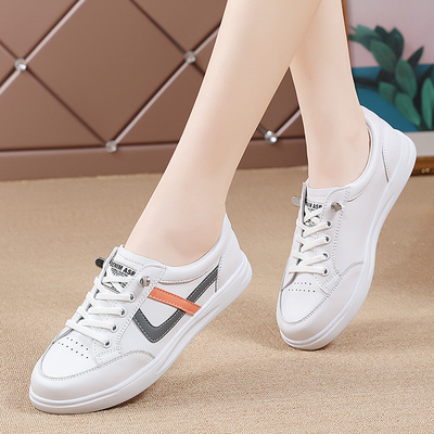 品牌特价平底小白鞋女2024秋季新款百搭透气防滑软底运动休闲板鞋