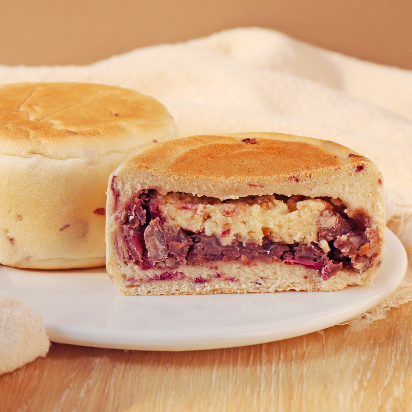 橡木盾三重玫瑰米墩墩面包