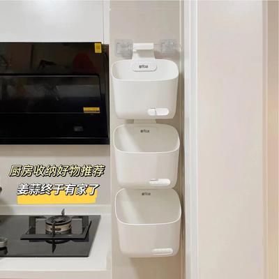 姜蒜收纳挂篮厨房壁挂式收纳筐家用浴室沥水置物篮墙上杂物收纳盒