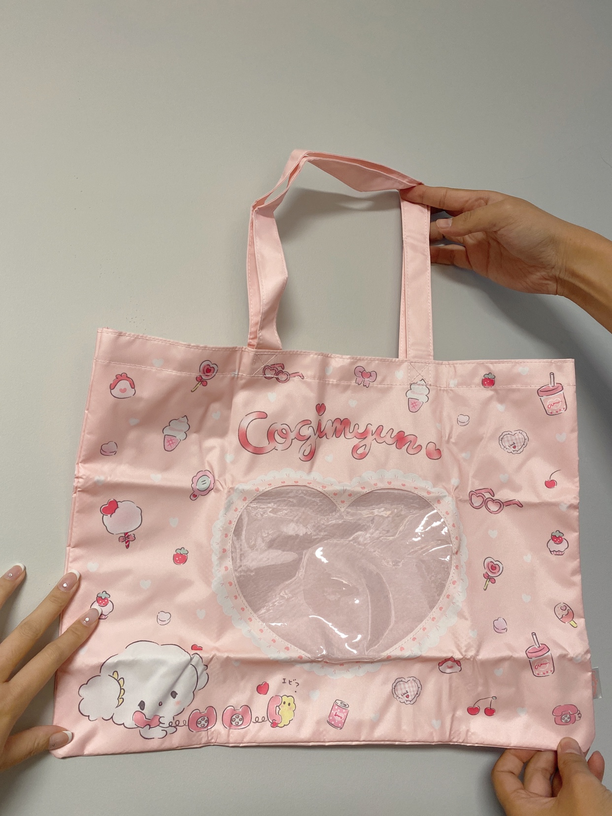 日单新品三丽欧小麦云痛包琴谱包手提文件袋画画包粉色卡通单肩包