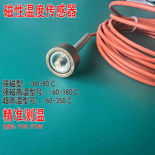 pt100磁铁磁性探头吸附式热电阻