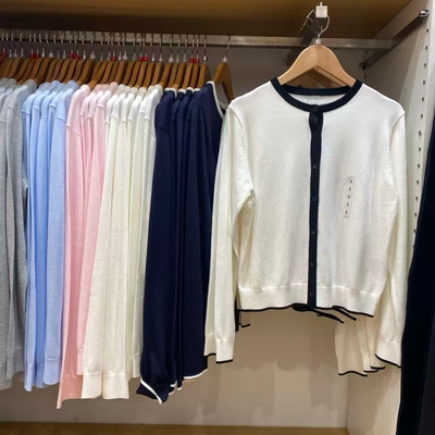 春季拼色薄针织衫毛衣女装484505