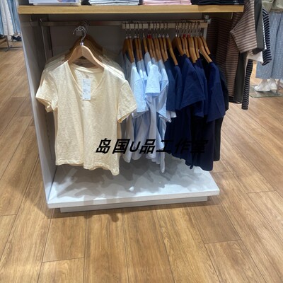 夏季女士正肩V领短袖T恤483460