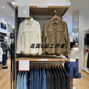 工装 女装 风双口袋翻领长袖 衬衫 479579 100棉 薄外套480004 秋季