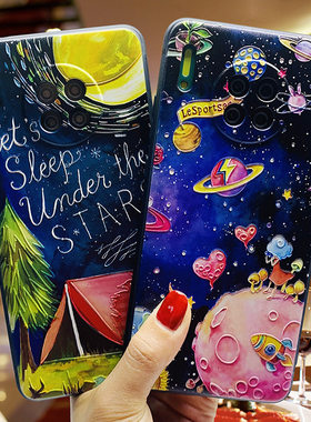 适用于立体浮雕适用于华为mate70/mate60pro/50/40/30浮雕手机壳pura70ultra/p60/p50/p40猫咪nova12pro星球