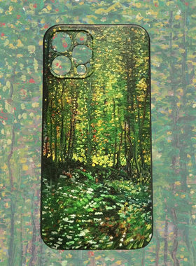 适用于梵高创意适用于 于iPhone16/15/14/13/12/11/x手机保护壳磨砂苹 果14pro个性16promax艺术mini全包11pr