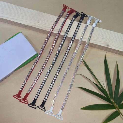 肩带可外露好看内衣拆卸水钻文胸细带子隐形无痕防滑可外穿胸罩带