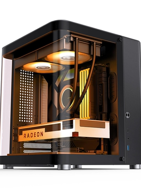 TK-2铝合金海景房曲面玻璃机箱360水冷ATX主板JONSBO乔思伯