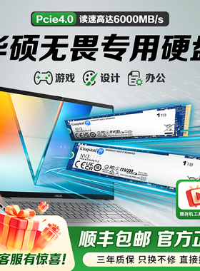华硕无畏专用笔记本m2固态硬盘512g/1t/2t/4t ssd金士顿固态硬盘