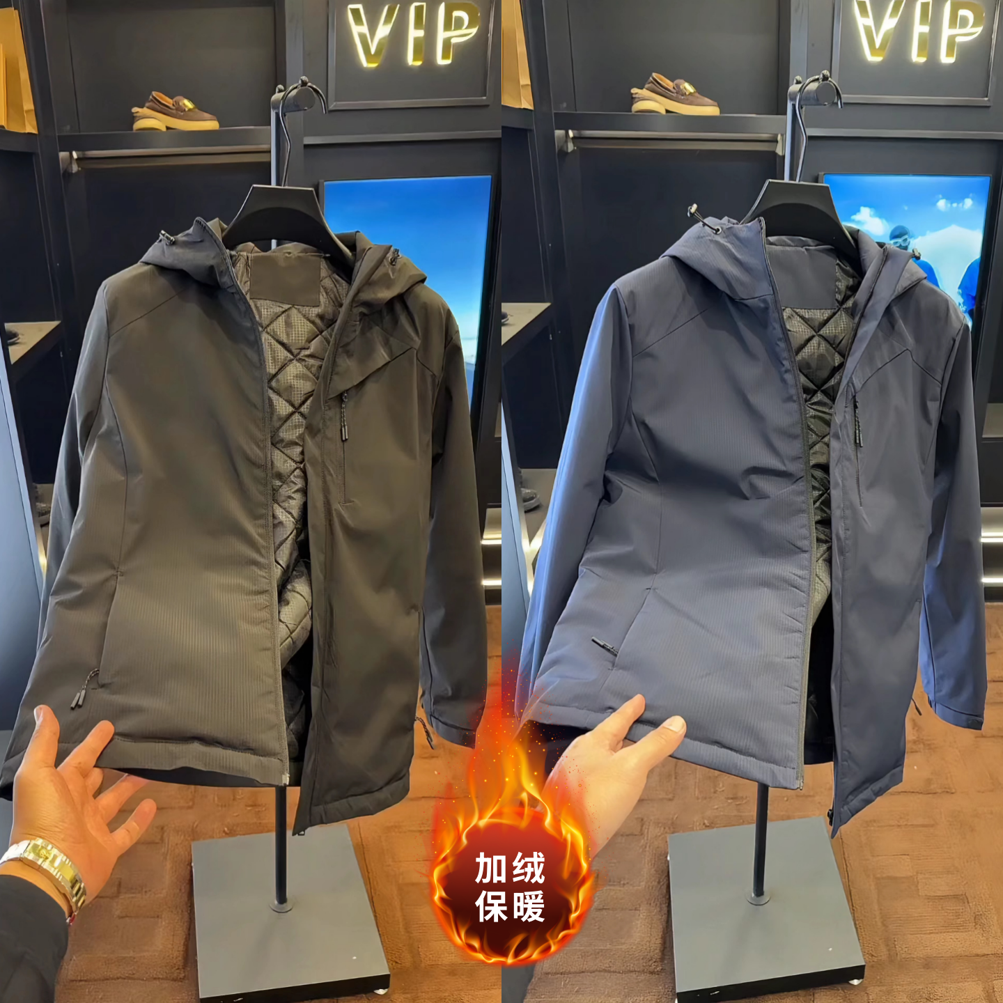 新款秋季立领马甲时尚运动休闲男款百搭加棉保暖外套男女同款上衣