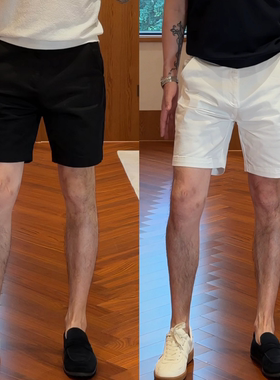 夏季男士轻薄显瘦纯色五分短裤潮