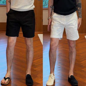 夏季男士轻薄显瘦纯色五分短裤潮