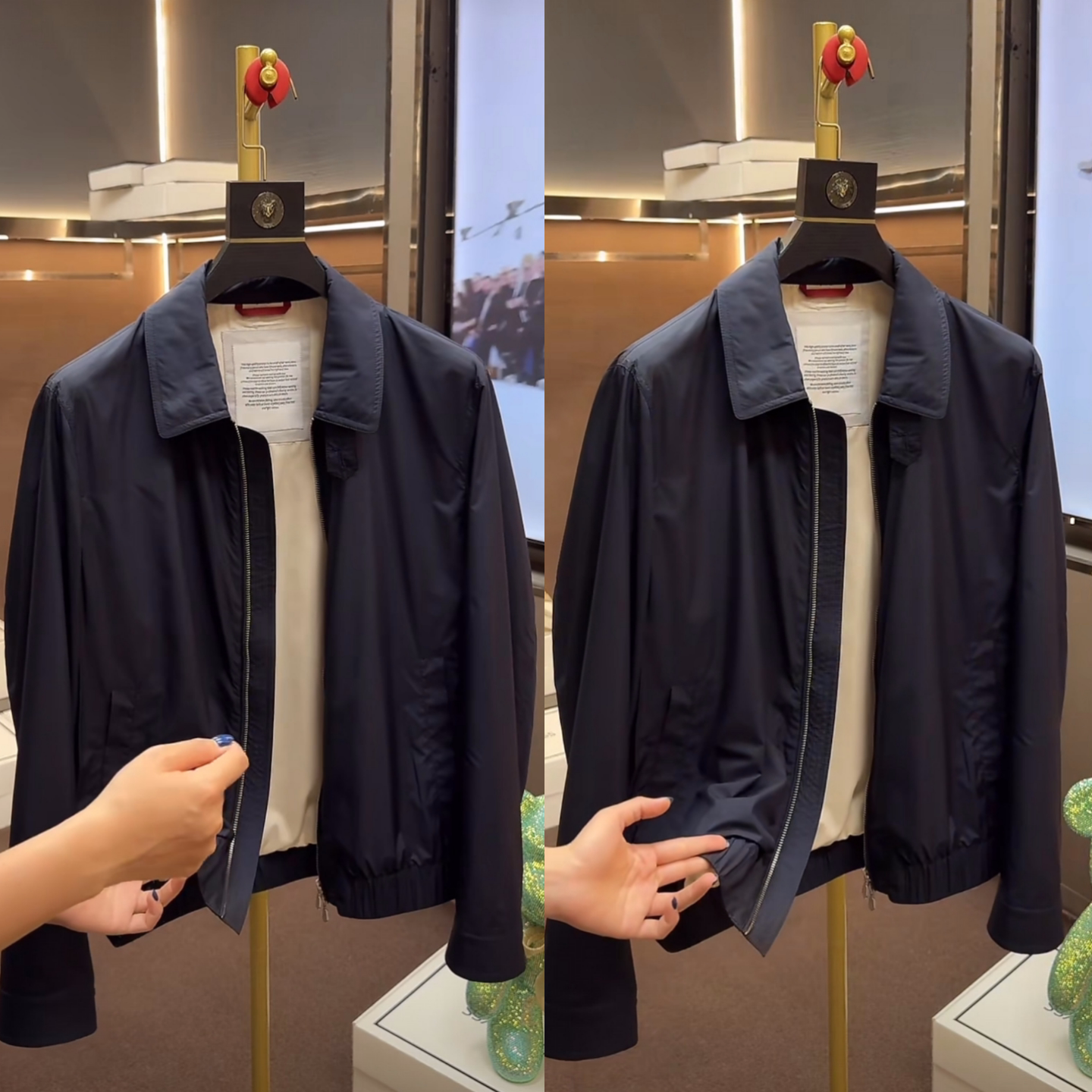 【高定系列】春季新品男士时尚简约轻奢老钱风翻领夹克外套高品质