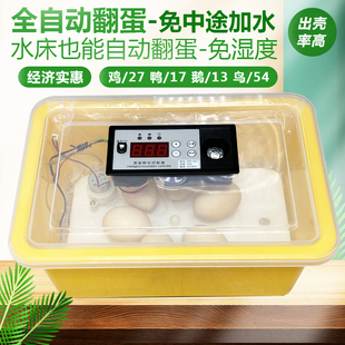 孵化器小型家用全自动智能迷你水床孵化机小鸡鸭鹅鹌鹑鸟蛋孵化箱