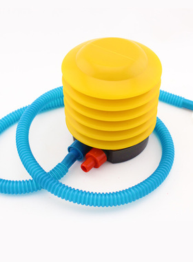 脚踏气球打气筒批发 气球充气气球配件脚踩打气筒 彩色手推打气筒