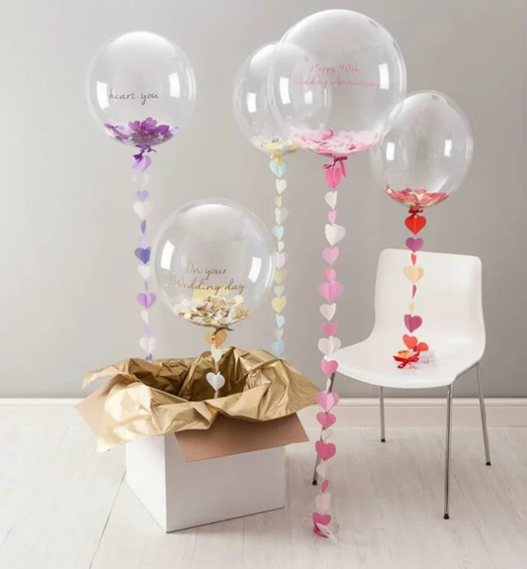 生日派对装饰布置婚礼婚房布置气球装饰活动酒店布置透明大波波球