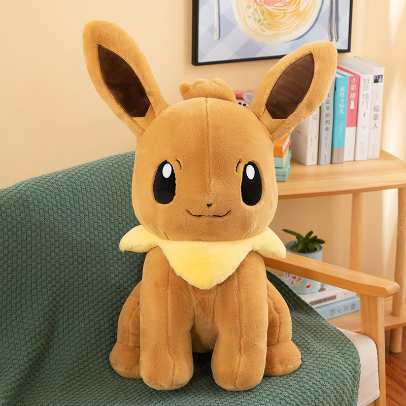 跨境毛绒玩具伊布玩偶抱枕儿童公仔宠物精灵宝可梦布娃娃睡觉礼物