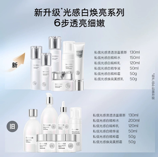 SIXIN私信光感白美白护肤套装美白淡斑水乳补水保湿套装精华液霜