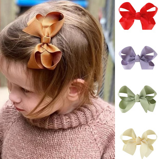 staer儿童手工蝴蝶结刘海发夹气质款 环保不含镍 现货新色bow