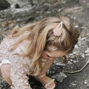 儿童珍珠水钻公主气质刘海夹Firecracker Barrettes高品质亲子夹