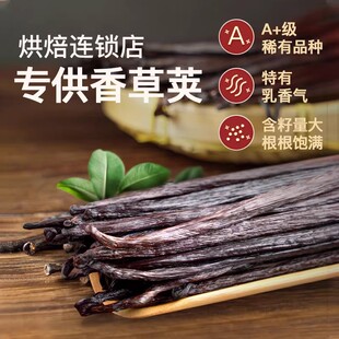 法采香草荚烘焙马达加斯加波旁香草荚兰豆荚食用香精天然香草籽膏