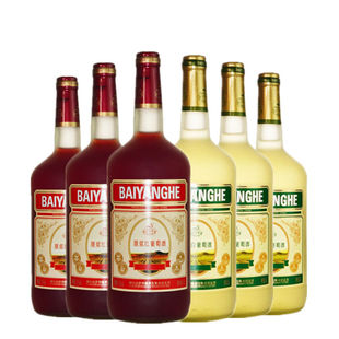白洋河法莱雅原浆白原浆红葡萄酒果酒女士甜酒1000mlx6瓶组合装