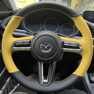 25款马自达3昂克赛拉专用手缝方向盘套CX-30EV阿特兹CX4 CX50把套