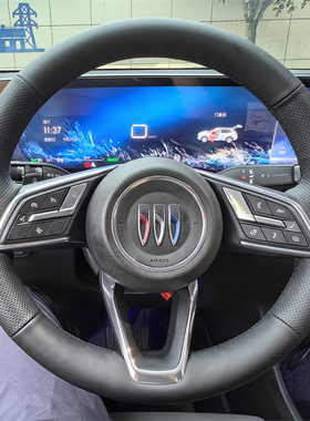 26款别克昂科威plus方向盘套昂科威SE5 E4君威昂科拉专用手缝把套