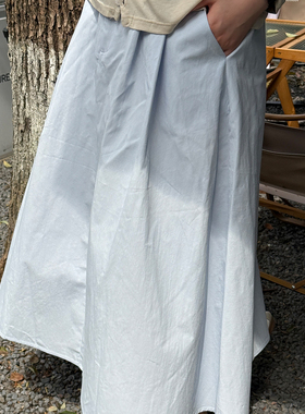 By turnns｜风信子｜宽松浪漫中长A字半身裙百搭显瘦垂感伞裙