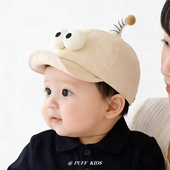 宝宝帽子春秋季 薄款 小月龄防晒遮阳帽男女可爱超萌软沿鸭舌帽夏天
