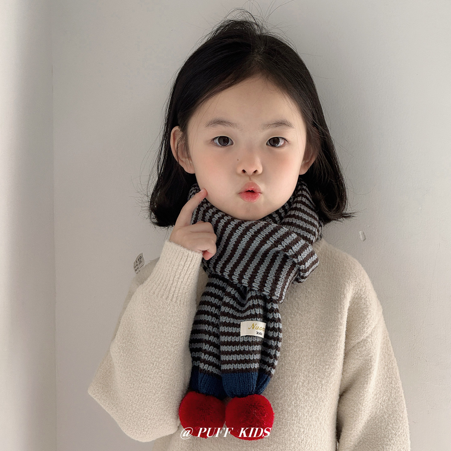 儿童围巾秋冬季女童围脖男宝宝保暖针织毛线百搭女童户外防风脖套,童装/婴儿装/亲子装,围巾,淘宝优惠券,粉丝福利购,淘宝优惠卷