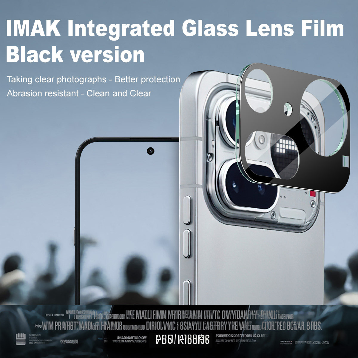 imak适用于Nothing phone4a/4a Pro 5G镜头膜纯玻璃后摄像头贴手机钢化玻璃保护膜圈手机镜头盖一体式图片