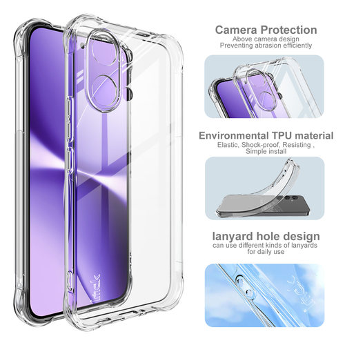 imak适用于红米Redmi Turbo5Max小米POCO X8Pro Max全包透明软套全包防摔软套气囊手机壳镜头包裹防摔保护套