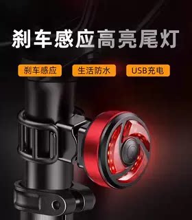 神火BTL自行车尾灯警示充电LED山地公路车户外骑行装备反光后灯