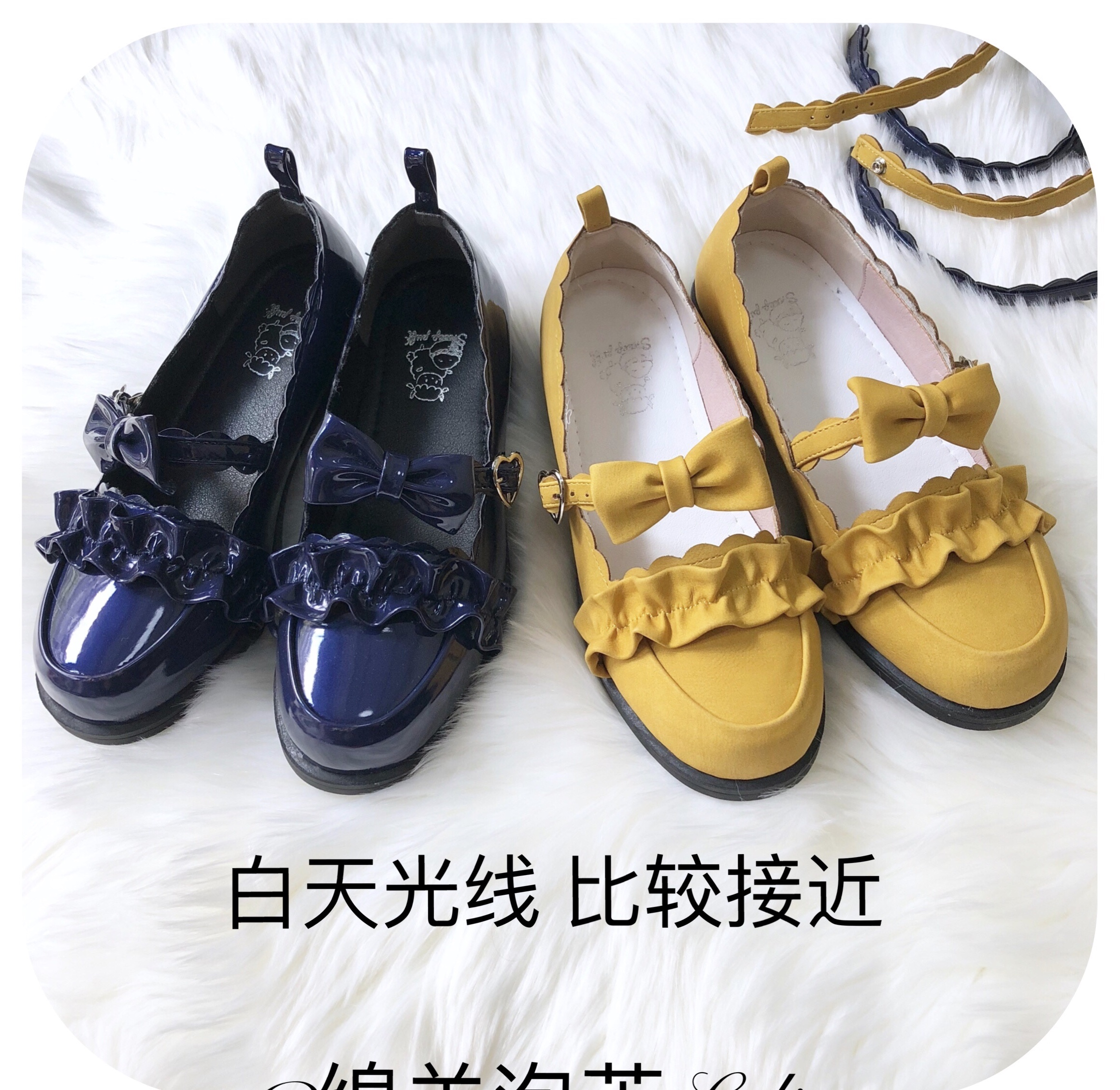 【现货】新色低跟梅露露绵羊泡芙女鞋
