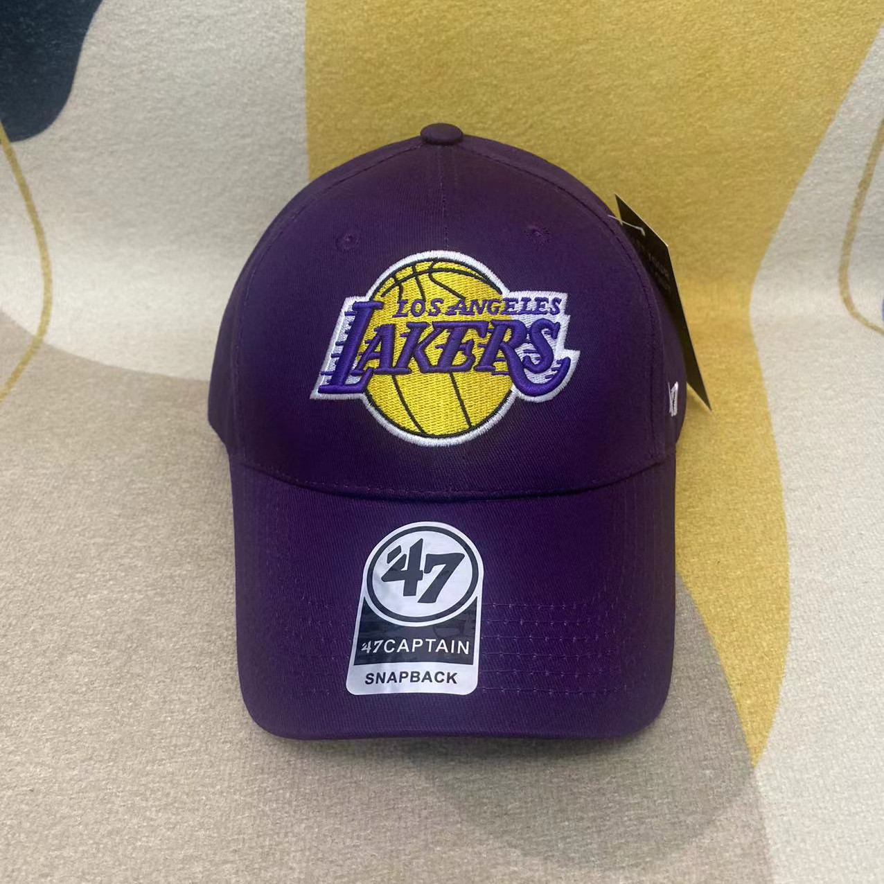 47brand湖人队棒球帽户外运动鸭舌帽夏季休闲遮阳帽子