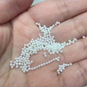 2mm 首饰配珠 迷你天然小珍珠 裸珠散珠颗粒珠宝镶嵌修补内嵌
