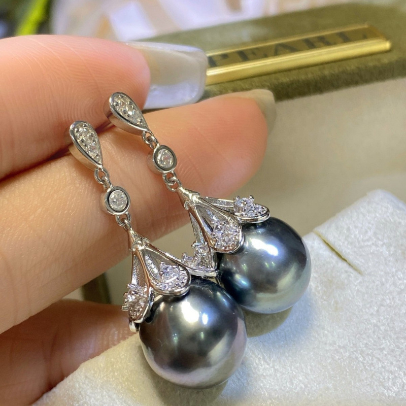 007梨花头通体S925银海水珍珠