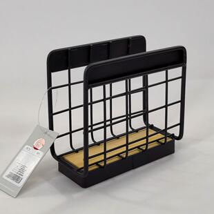 欧洲原单船头版两款餐巾架一体空心陶瓷方巾架餐厅摆设简约便签架