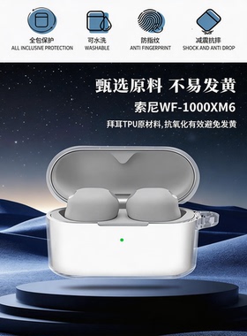 适用索尼WF-1000XM6耳机保护套真无线蓝牙降噪豆耳机壳透明保护壳防摔防丢外壳耳机套