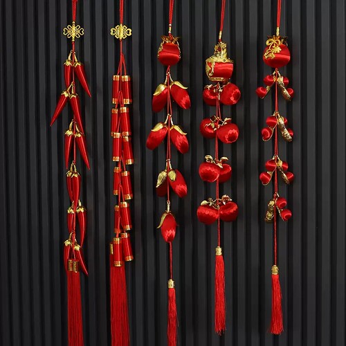 乔迁搬家春节鞭炮串辣椒串挂饰新