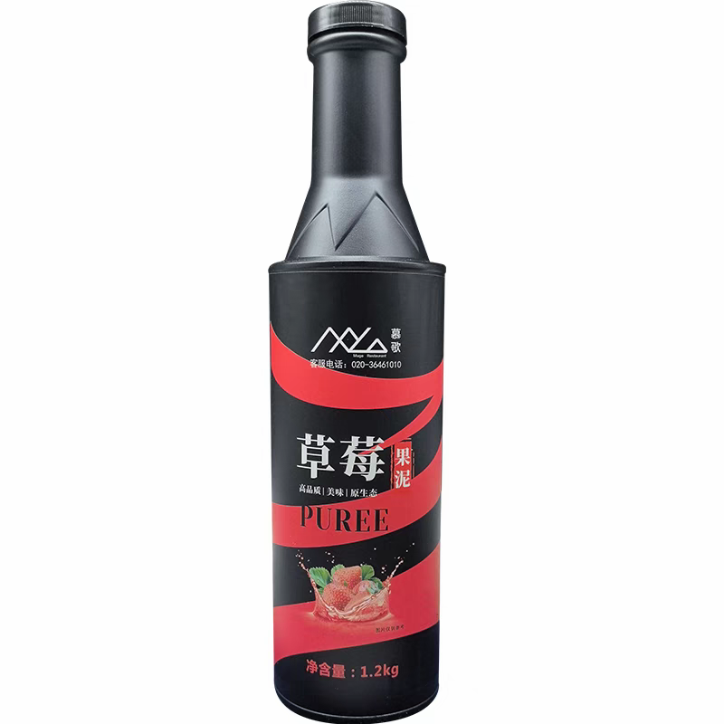 慕歌草莓果泥1升果粒饮料浓缩水果茶冲饮浆红西柚凤梨芒果汁榴莲