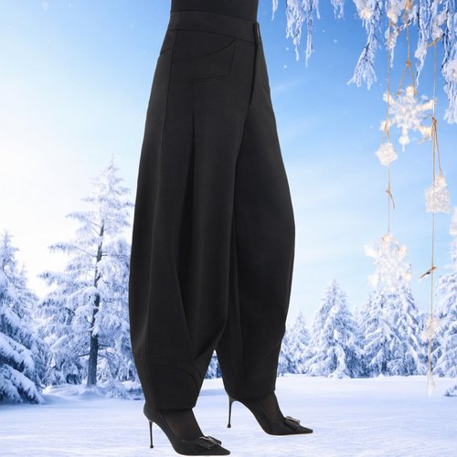 天香缘高腰百搭女哈伦灯笼裤长裤