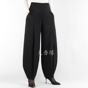 天香缘2025年秋冬季休闲灯笼裤女哈伦裤高腰萝卜裤花苞裤舞裤Z552