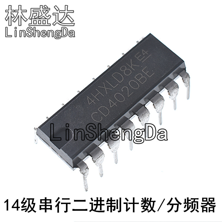 全新 CD4020 CD4020BE CD4020BCN DIP-16二进制计数分频器 4020