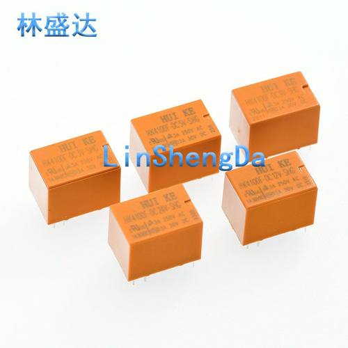 原装汇科 小型信号继电器HK4100F-DC12V/3V/5V/9V/24V-SHG 6脚3A