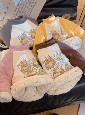 原版实体店品质】儿亲子童冬季套头棉袄三层加厚保暖上衣夹棉打底