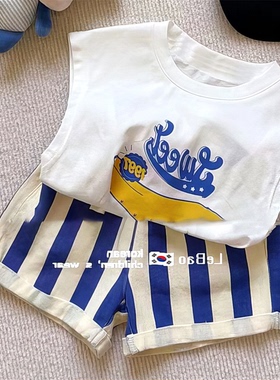 2024百321835S-EHCZ搭服by小宝宝款坎肩上衣小童薄新款ba夏季纯色